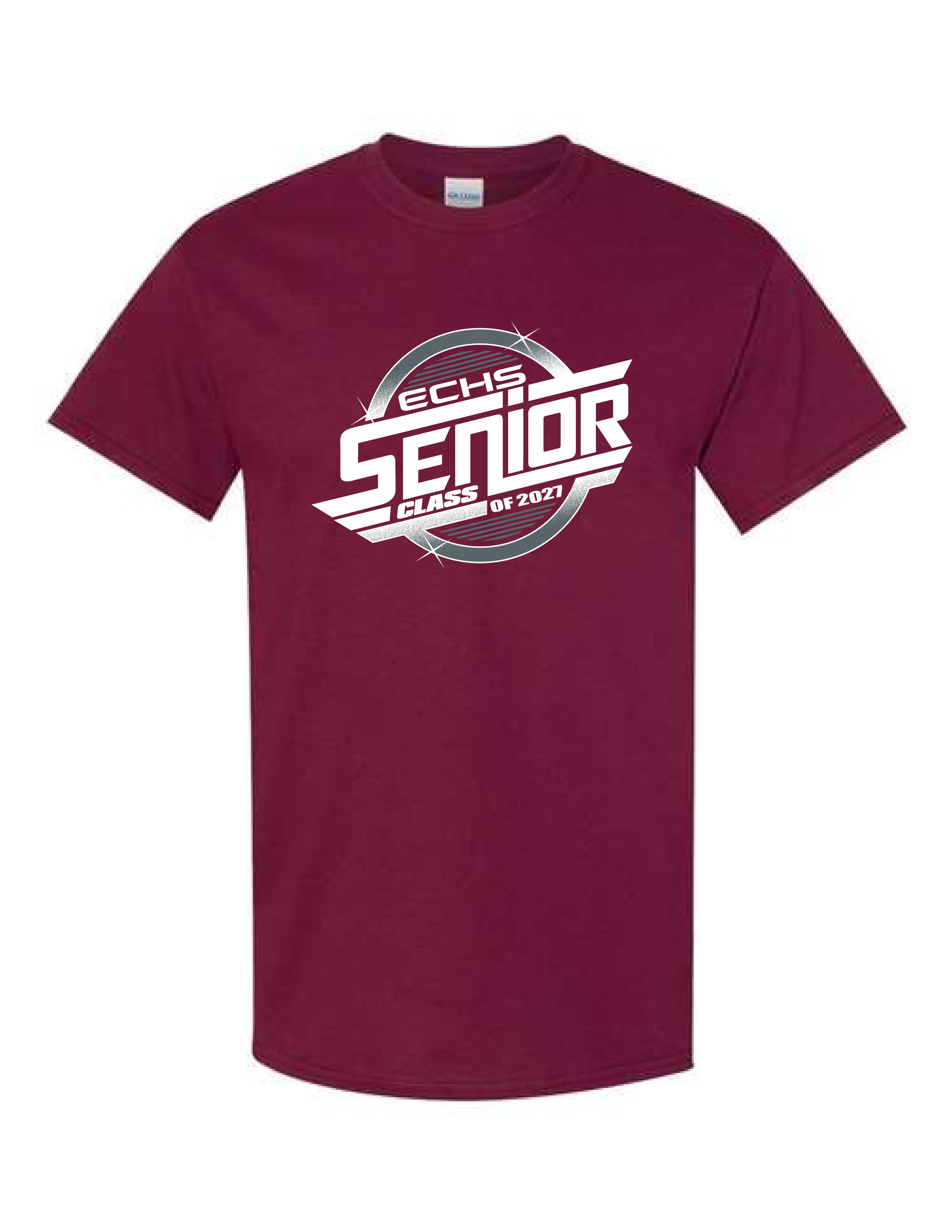 ECHS Senior Class of 2027 T-Shirt - Maroon