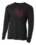 EC Block Letter Performance Long Sleeve - Black