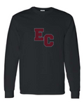 EC Block Letter Long Sleeve Tee - Black