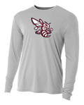 EC Hornets Spirit Performance Long Sleeve - Silver