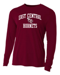 EC Hornets Classic Performance Long Sleeve - Maroon